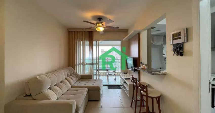 Apartamento com 2 dormitórios para alugar, 85 m² por R$ 6.000,00/mês - Pitangueiras - Guarujá/SP
