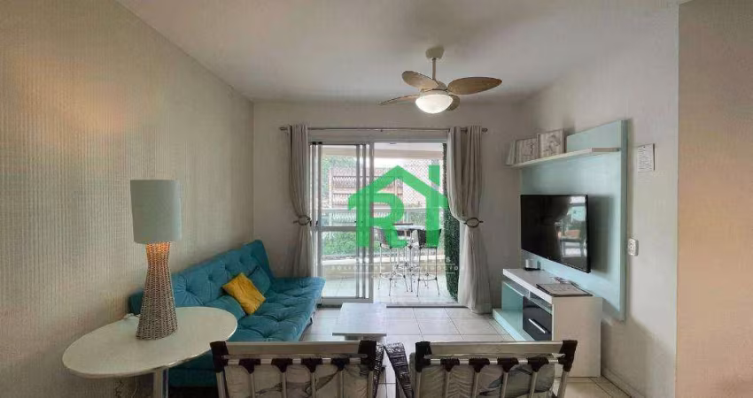 Apartamento com 2 dormitórios, 85 m² - venda por R$ 820.000 ou aluguel por R$ 6.800/mês - Pitangueiras - Guarujá/SP