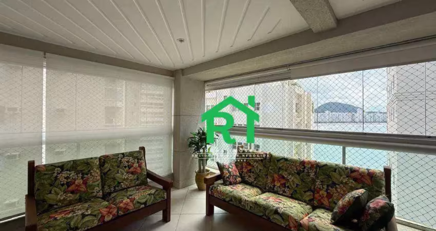 Apartamento frente mar com 3 dormitorios (3 suites), 2 vagas, lazer, asturias, guaruja/sp