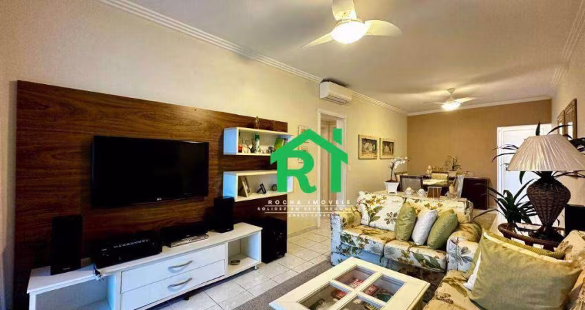 Apartamento beira mar, 2 dormitórios (1 suíte), 2 vagas, lazer, Pitangueiras, Guarujá/SP.