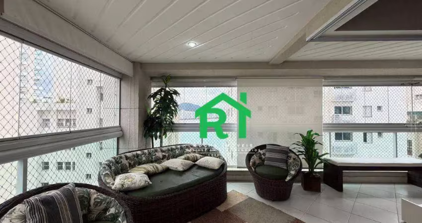 Apartamento frente mar reformado com 3 dormitórios (3 suítes), 2 vagas, lazer, astúrias, guarujá/sp