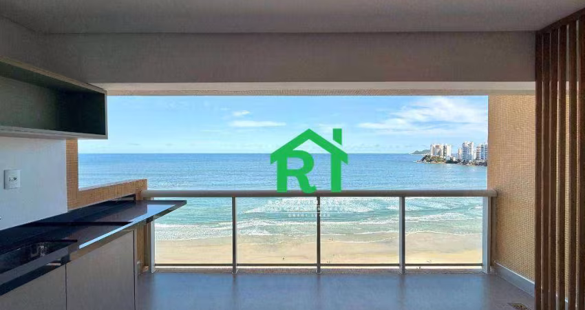 Apartamento frente mar com 3 dormitórios (3 suítes), 2 vagas, Pitangueiras, Guarujá/SP