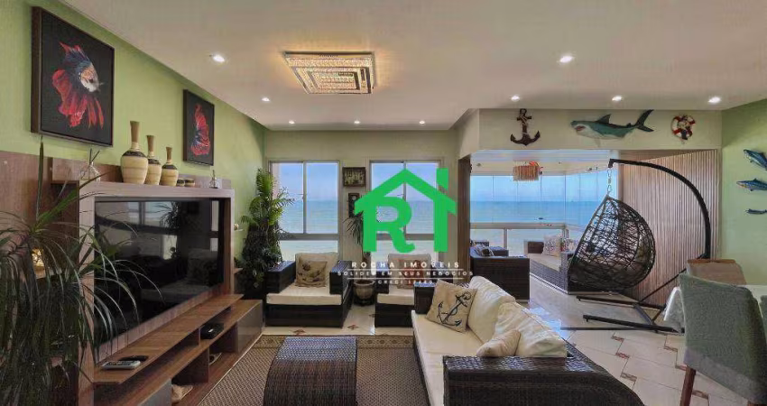 Apartamento Frente Mar, 3 Dormitórios (2 Suítes), 1 Vaga, Pitangueiras, Guarujá/SP