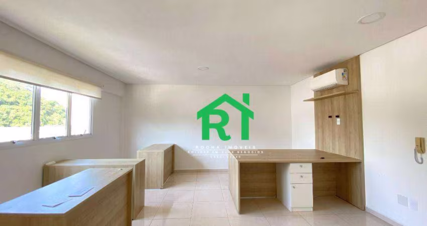 Studio á venda/locação , 1 Vaga de garagem, Praia das Pitangueiras - Guarujá/SP