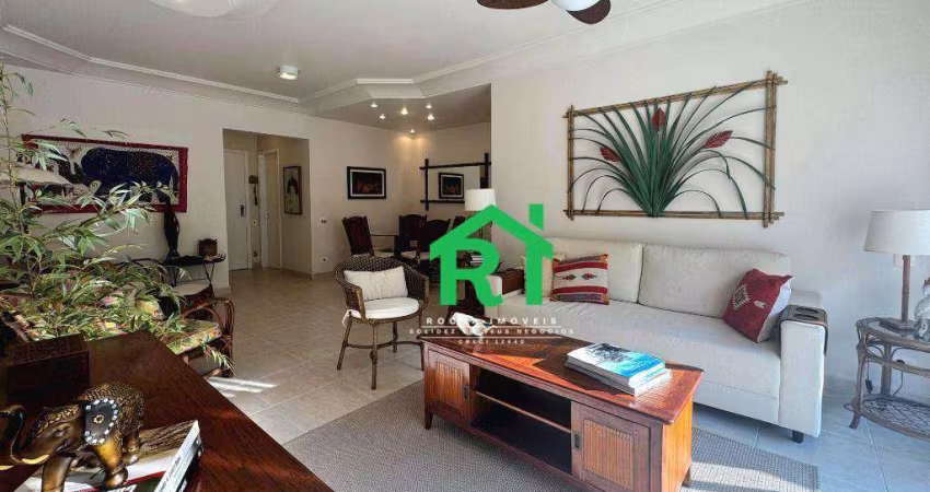 Apartamento com 3 dormitórios para alugar, 115 m² por R$ 5.500/mês - Pitangueiras - Guarujá/SP