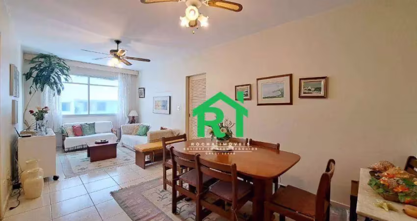 Apartamento beira mar, 2 dormitórios (1 suíte), 1 vaga, pitangueiras, guarujá/sp.