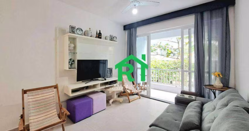 Apartamento com 2 dormitórios, 90 m² - venda por R$ 560.000,00 ou aluguel por R$ 3.500,00/mês - Pitangueiras - Guarujá/SP