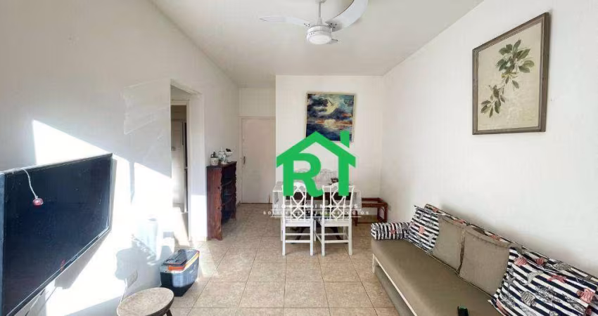 Apartamento para alugar com 1 dormitório, na Praia das Pitangueiras, Guarujá/SP
