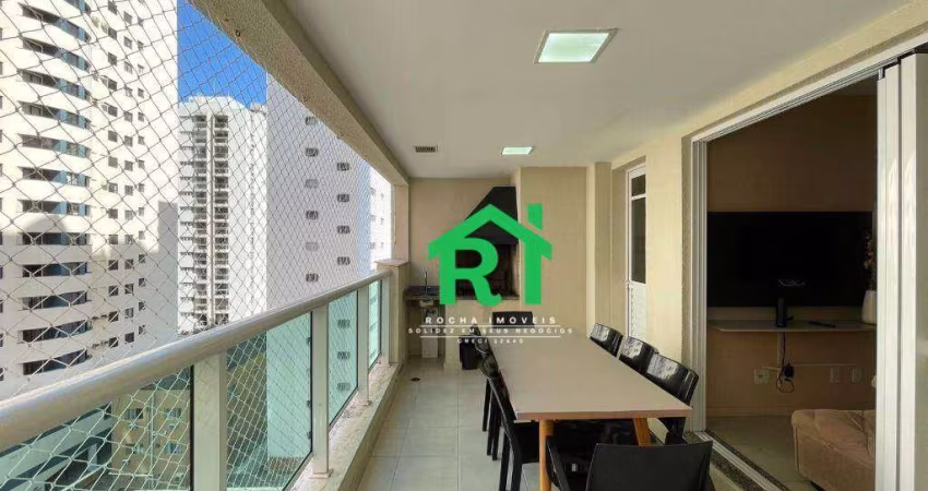 Apartamento com 2 dormitórios (1 suíte), Varanda Gourmet, 2 Vagas, Praia Pitangueiras, Guarujá/SP