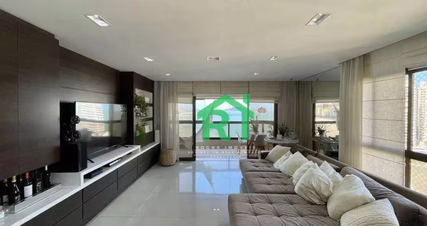 Apartamento com 3 dormitórios, 160 m² - venda por r$ 1.900.000,00 ou aluguel por r$ 13.000,00/mês - jardim astúrias - guarujá/sp