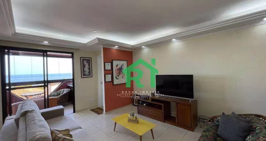 Apartamento à beira mar na Praia do Tombo com 3 dormitórios (2 suítes), 3 vagas, lazer, Guarujá/SP