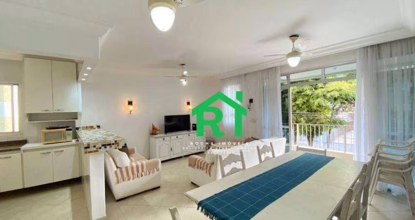Apartamento com 4 dormitórios (3 suítes) 2 garagem na praia da Enseada Guarujá - SP.