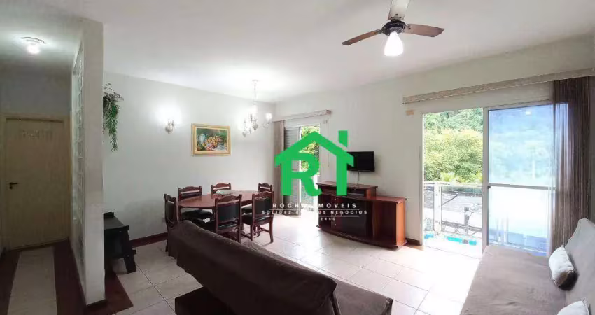Apartamento à beira mar com 2 dormitórios, 2 sacadas, 1 vaga - enseada - guarujá/sp