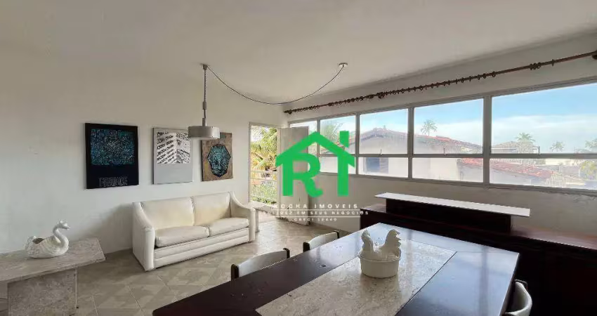Apartamento à beira mar com 3 dormitórios, 2 vagas, enseada, guarujá/sp