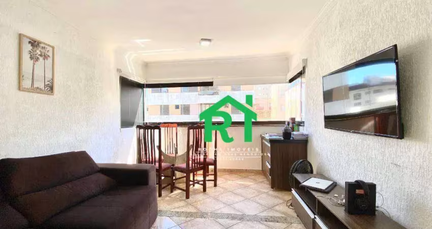 Apartamento à beira mar com 2 dormitórios, 1 vaga, Praia da Enseada Guarujá/SP