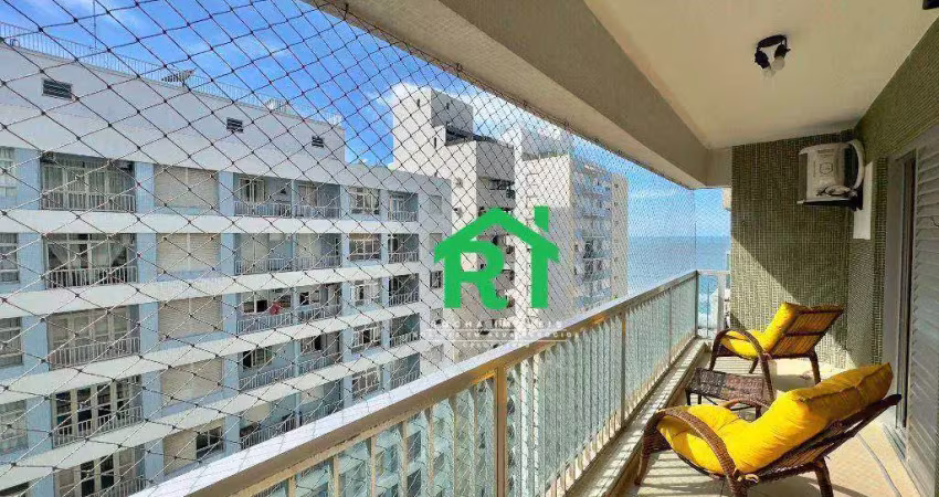 Apartamento com 3 dormitórios à venda, 140 m² por r$ 850.000,00 - pitangueiras - guarujá/sp