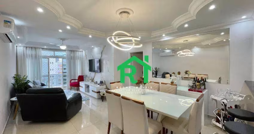 Apartamento beira mar, 3 quartos (1 suíte), 1 vaga, pitangueiras, guarujá/sp