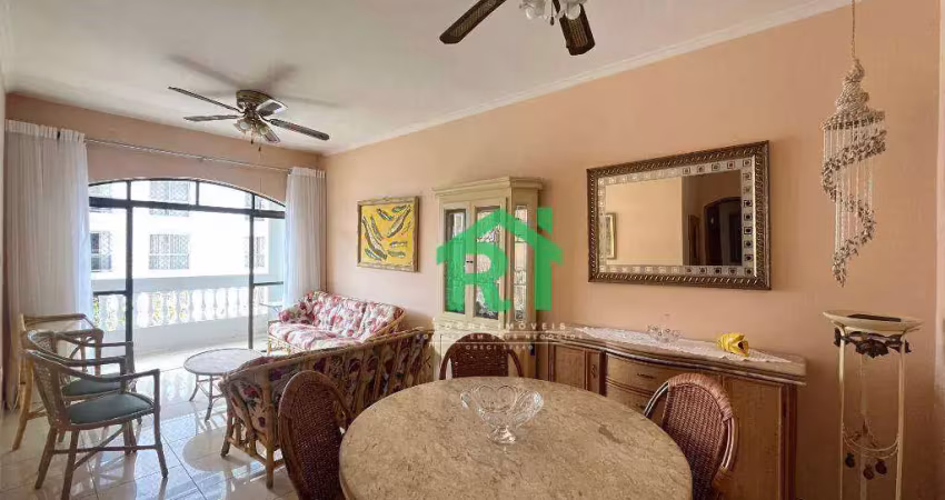 Apartamento com 3 dormitórios, 100 m² - venda por r$ 440.000,00 ou aluguel por r$ 3.500,00/mês - enseada - guarujá/sp