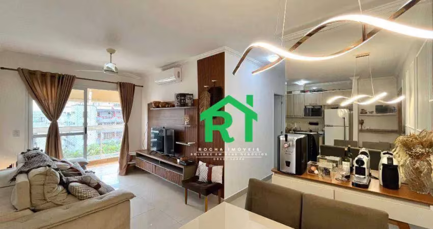 Apartamento com 2 quartos (1 suíte), 2 vagas à venda em jardim astúrias, guarujá