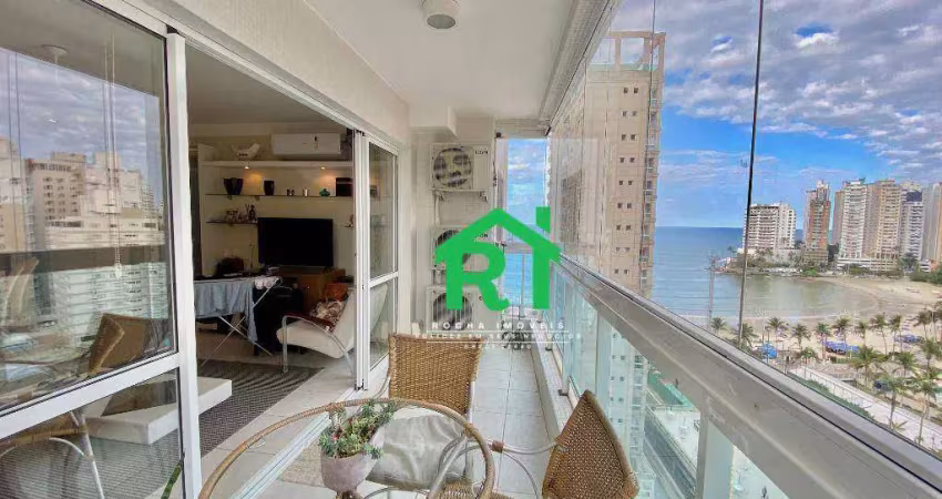 Apartamento com 2 dormitórios à venda, 78 m² por r$ 910.000 - jardim astúrias - guarujá/sp
