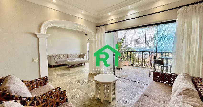 Apartamento com 4 dormitórios à venda, 210 m² por r$ 1.200.000 - pitangueiras - guarujá/sp