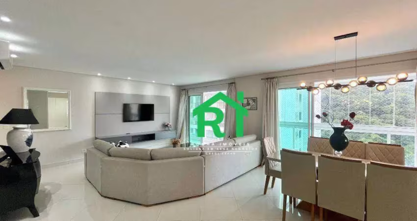 Apartamento á beira mar, 3 quartos (3 suítes), 3 vagas, lazer, pitangueiras, guarujá/sp