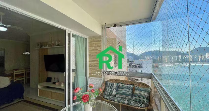 Apartamento frente mar com 3 quartos (2 suítes), 2 vagas e lazer, jardim astúrias, guarujá