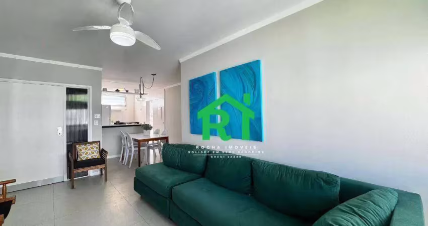 Apartamento com 3 dormitórios à venda, 95 m² por r$ 490.000,00 - pitangueiras - guarujá/sp