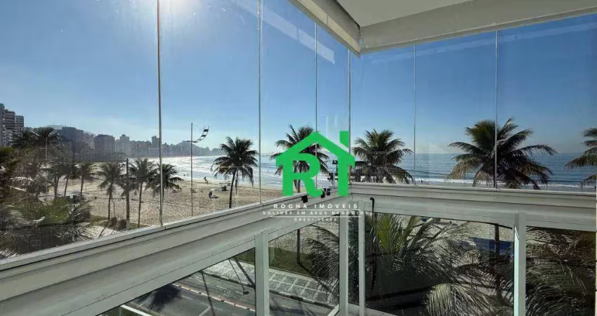 Vista panoramica para o mar, 3 suites e varanda gourmet na praia das asturias, guaruja