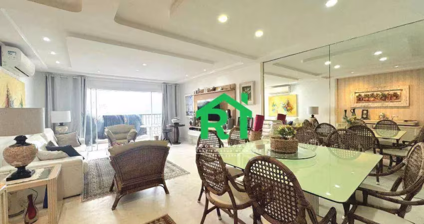 Apartamento com 4 dormitórios à venda, 172 m² por r$ 1.100.000,00 - pitangueiras - guarujá/sp
