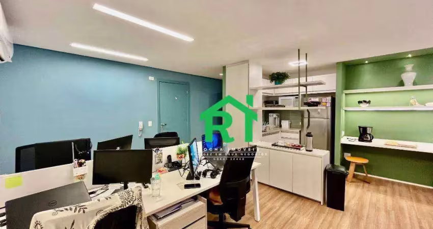 Sala à venda, 38 m² por r$ 350.000,00 - pitangueiras - guarujá/sp