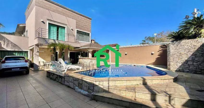 Casa com 5 quartos (3 suítes), 3 vagas, lazer, jardim guaiuba, guarujá/sp