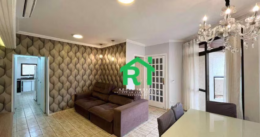 Apartamento com 3 quartos (1 suíte), 1 vaga, lazer, jardim astúrias, guarujá/sp