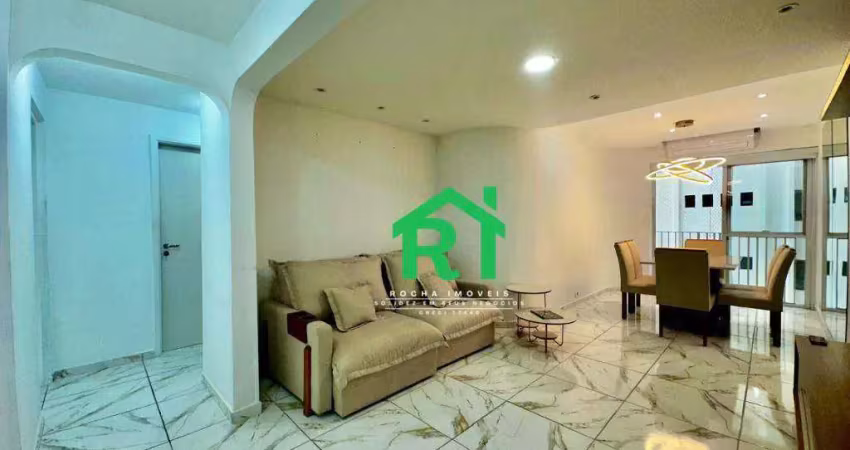 Apartamento reformado, beira mar, 2 dormitórios (1 suíte) 2 vagas, lazer, pitangueiras, guarujá/sp.