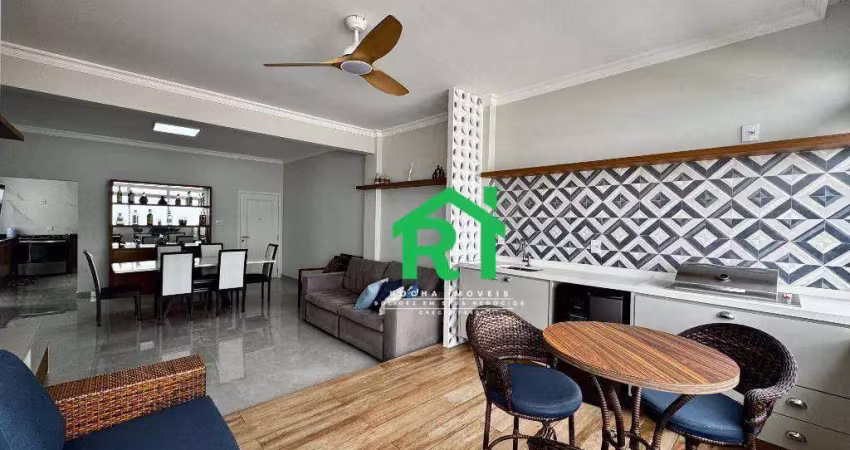 Apartamento com 4 dormitórios à venda, 170 m² por r$ 1.270.000,00 - pitangueiras - guarujá/sp