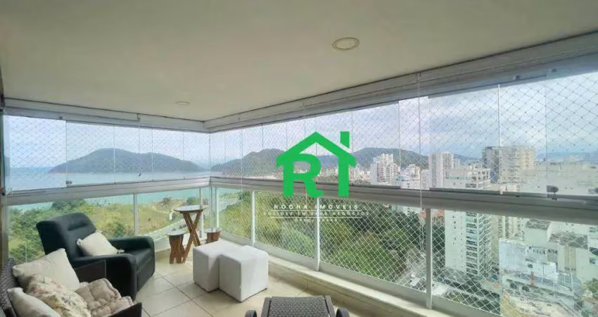 Apartamento frente mar com 3 quartos (2 suítes), 2 vagas e lazer à venda em jardim astúrias, guarujá | rocha imóveis guarujá