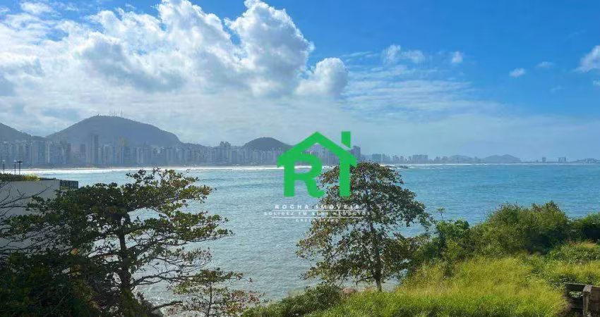 Apartamento à beira mar com 2 quartos (1 suíte), 1 vaga e lazer à venda em jardim astúrias, guarujá