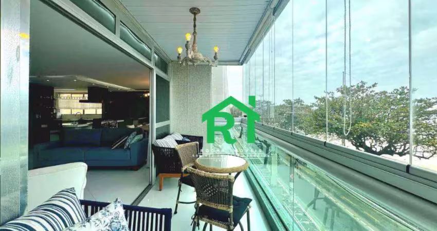 Apartamento frente mar, 4 dormitórios (1 suíte), 1 vaga, 200 m², à venda por r$ 1.750.000 - pitangueiras - guarujá/sp