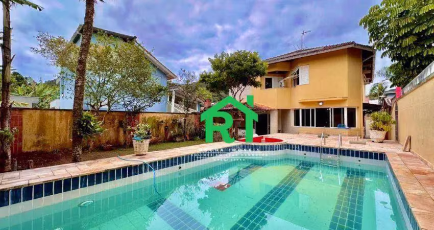Casa com 4 dormitórios à venda, 202 m² por r$ 4.000.000 - balneário praia do pernambuco - guarujá/sp
