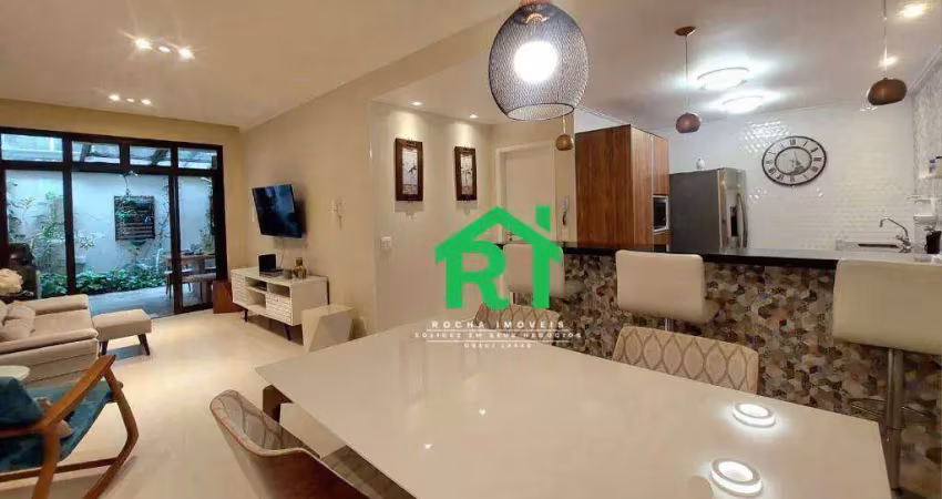 Apartamento com 3 dormitórios (1 suíte), 2 vagas, lazer, enseada, guarujá/sp