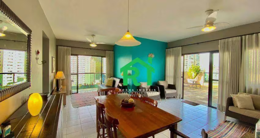 Cobertura penthouse  à venda, 140 m² por r$ 780.000 - jardim astúrias - guarujá/sp