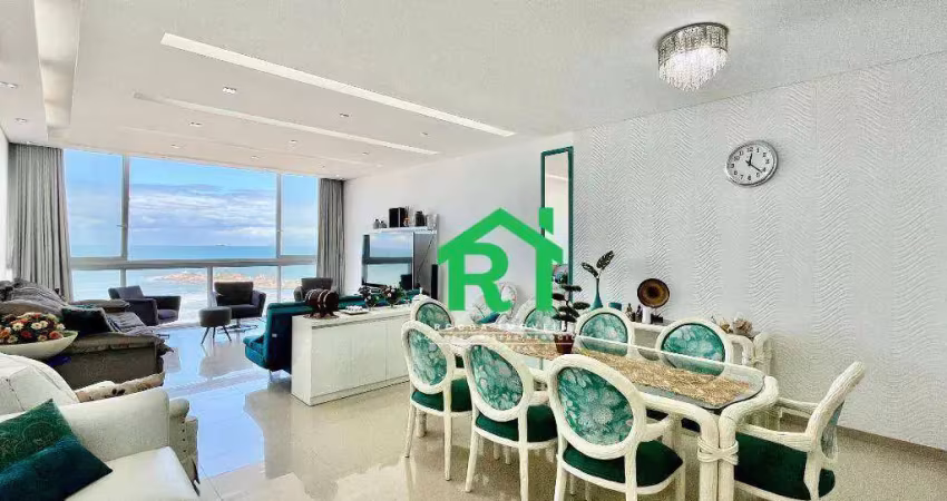 Apartamento frente mar com 4 quartos (4 suítes), 1 vaga à venda em pitangueiras, guarujá