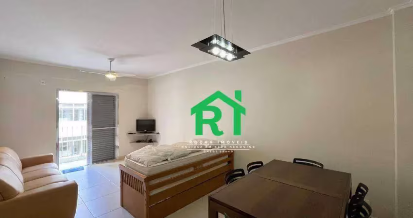 Apartamento à beira mar com 2 quartos (1 suíte), 1 vaga à venda em jardim astúrias, guarujá