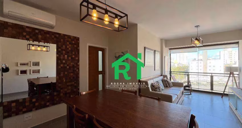 Apartamento com 2 dormitórios (1 suíte), 1 vaga, lazer, enseada, guarujá/sp
