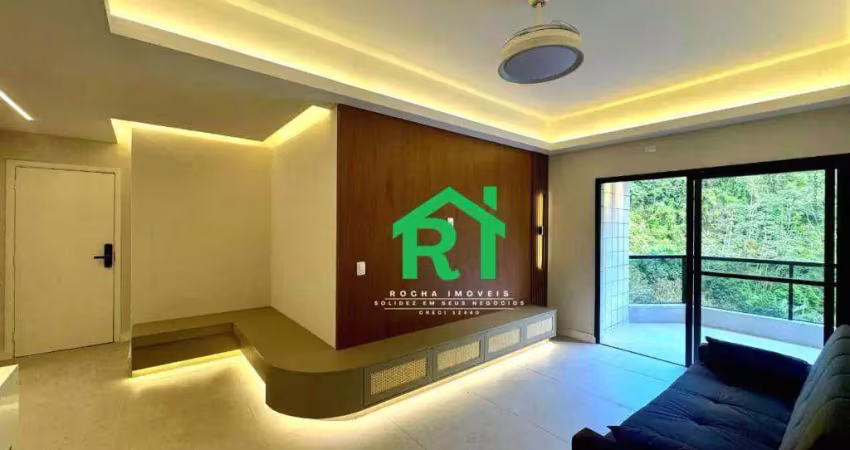 Apartamento reformado, 3 dormitórios (1 suíte), 2 vagas, lazer | pitangueiras - guarujá/sp