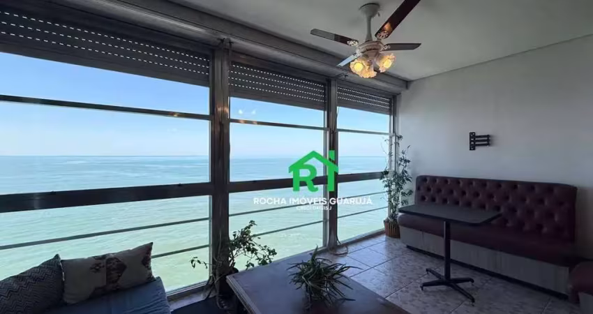 Frente mar com vista costeira, 2 dormitórios (2 suítes), piscina e lazer – pitangueiras, guarujá