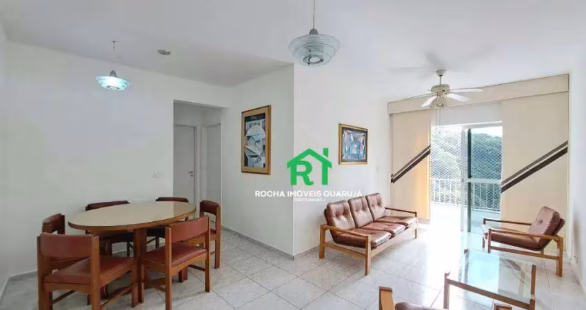 Apartamento beira mar, 2 dormitórios e 1 vaga, para alugar por r$ 3.500/mês | pitangueiras - guarujá/sp