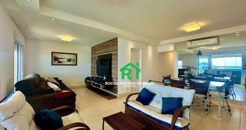 Apartamento com varanda gourmet, 3 dormitórios (3 suítes), 2 vagas, lazer, enseada, guarujá/sp.
