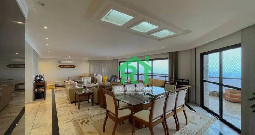 Apartamento com 4 dormitórios, 256 m² - venda por r$ 3.000.000,00 ou aluguel por r$ 15.000,00/mês - jardim astúrias - guarujá/sp