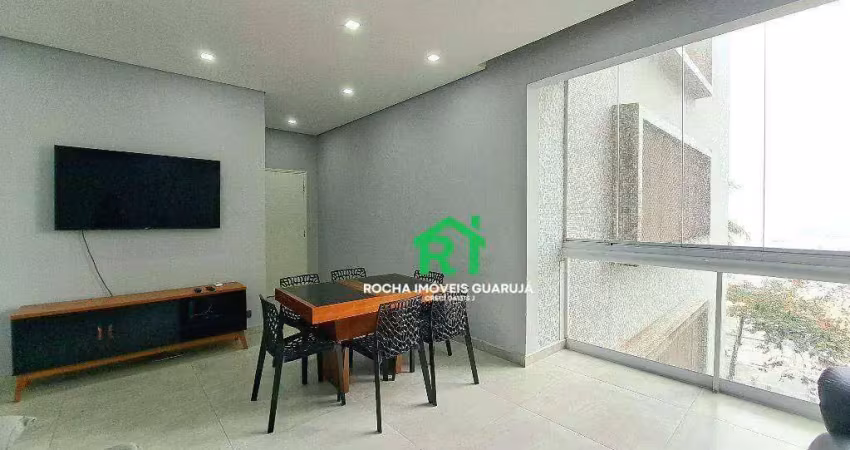 Apartamento com 3 dormitórios à venda, 100 m² por r$ 750.000,00 - pitangueiras - guarujá/sp